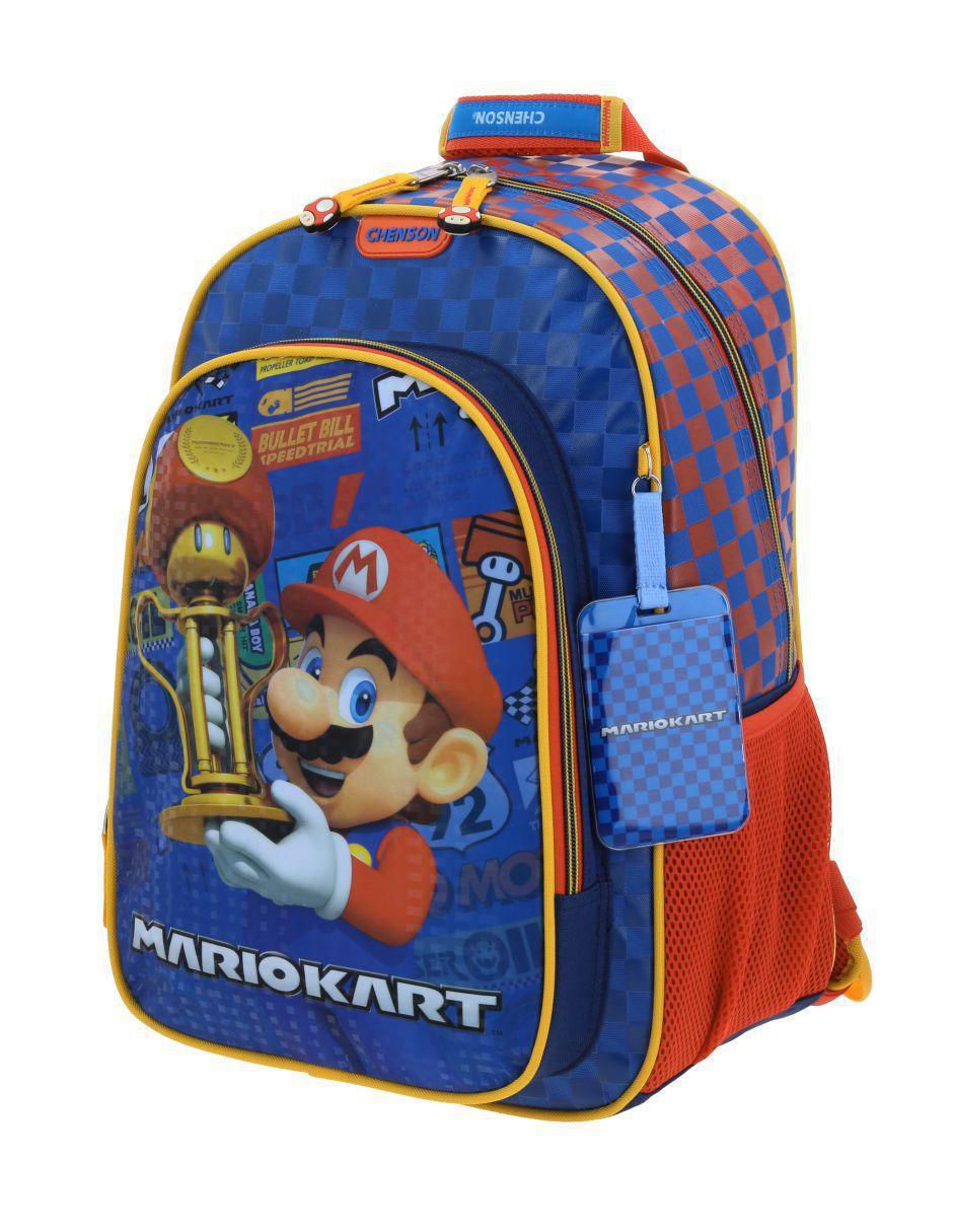 Mochila escolar Mario Bros Veloz unisex 2
