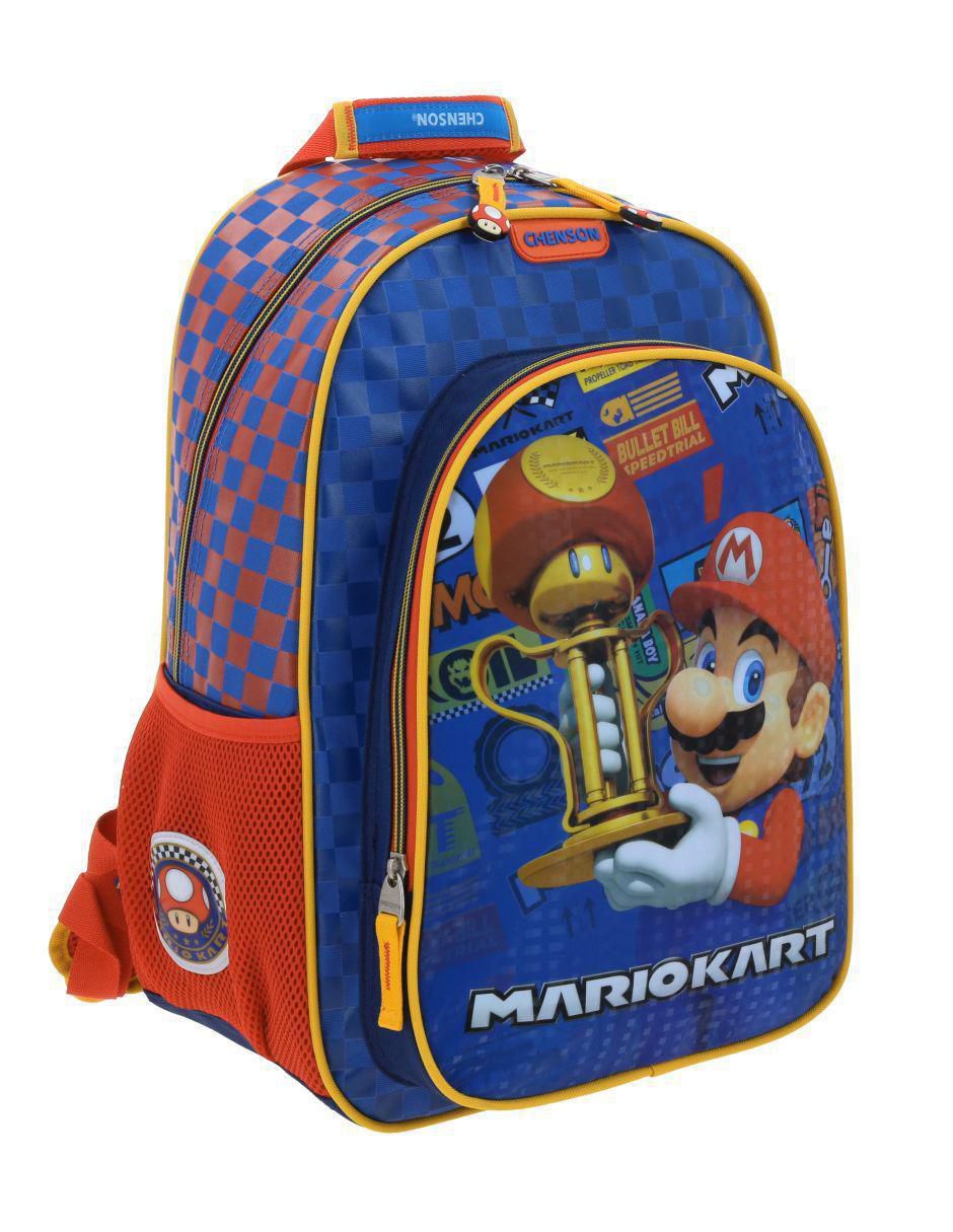 Mochila escolar Mario Bros Veloz unisex 6
