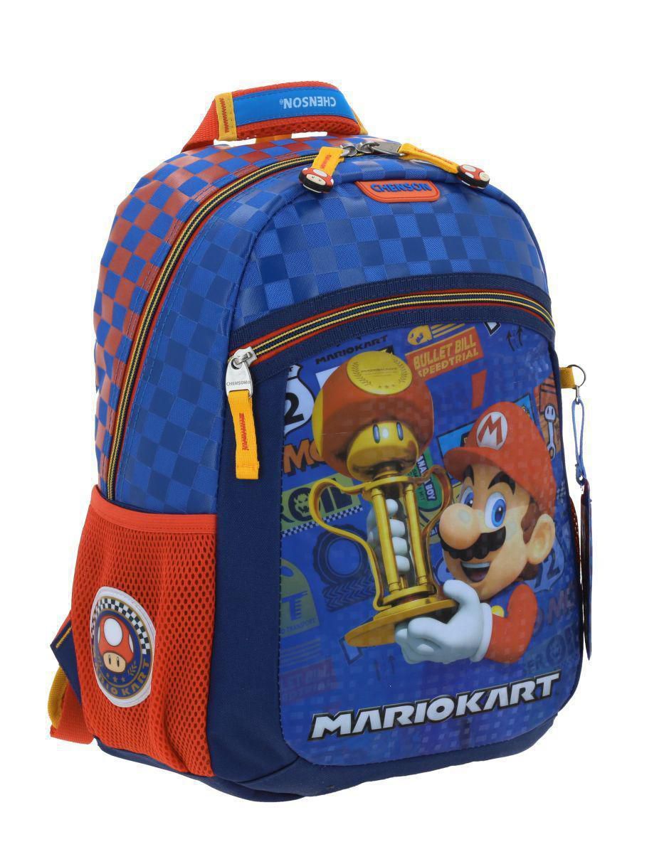 Mochila escolar Mario Bros Veloz unisex 6