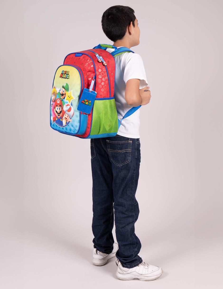Mochila escolar Mario Bros Yoin unisex 8