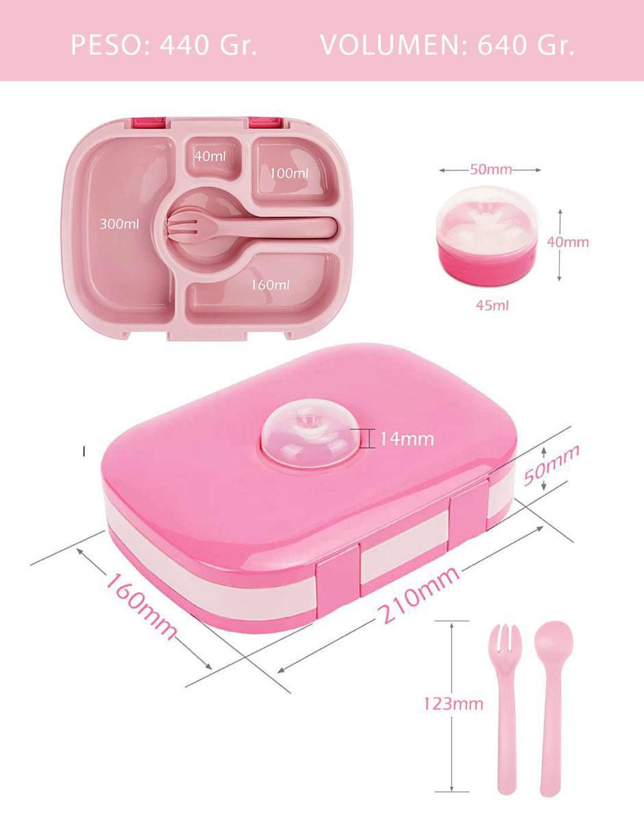 Lonchera "térmica" (si aplica) happy life bento box lisa