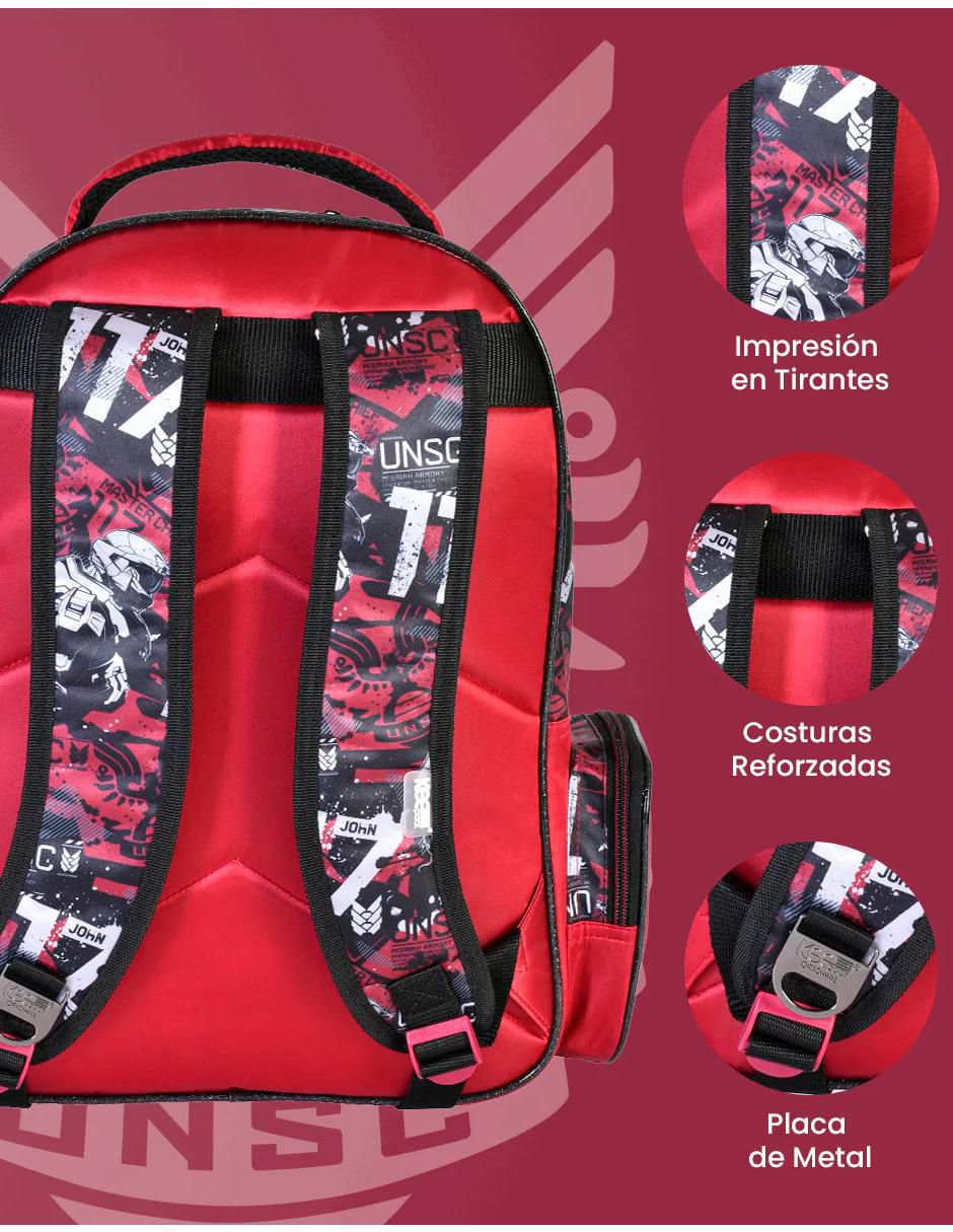 Mochila escolar Halo unisex 3