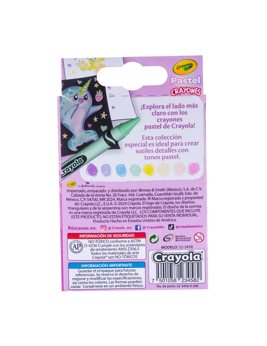 Crayones Pastel 8 piezas 2
