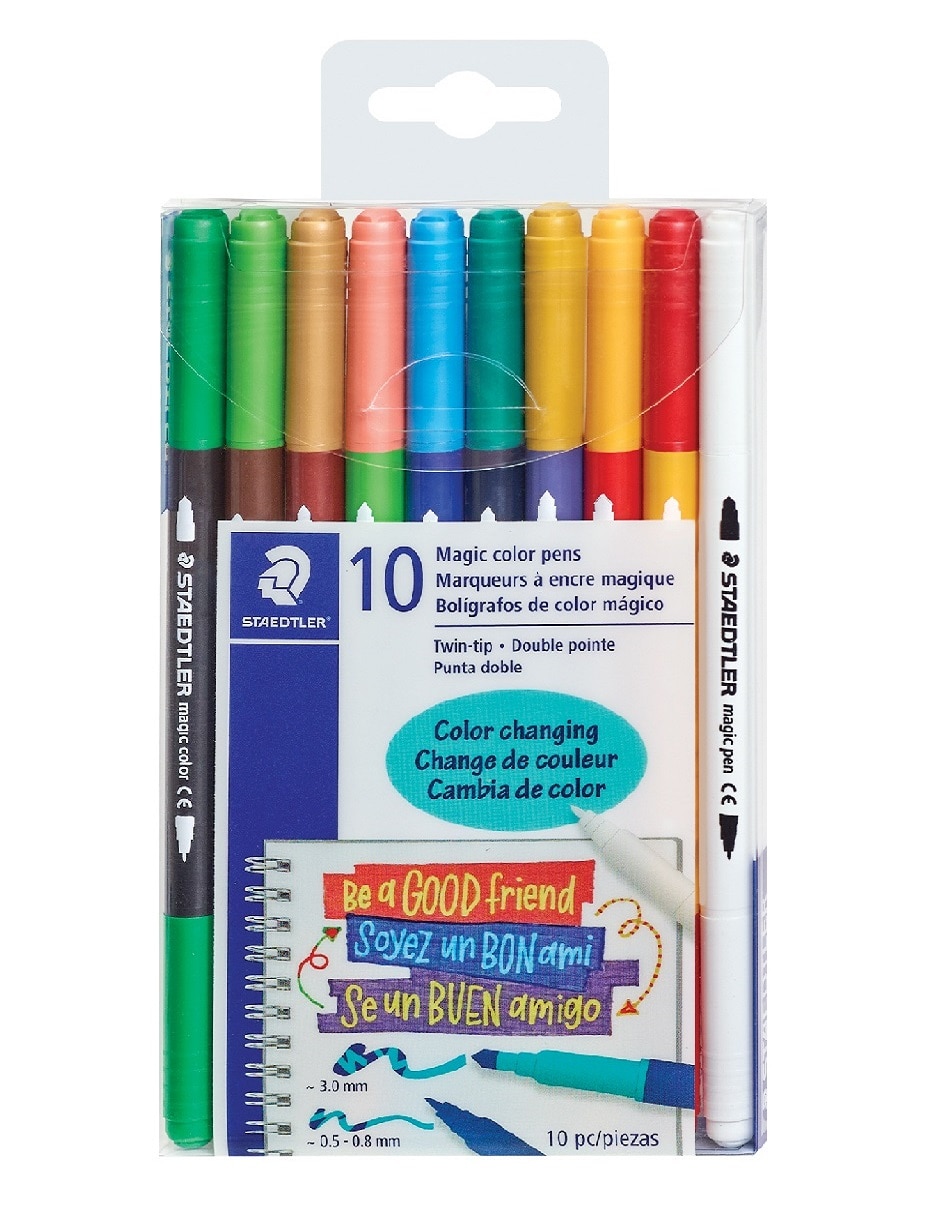 Marcador base agua 10 piezas