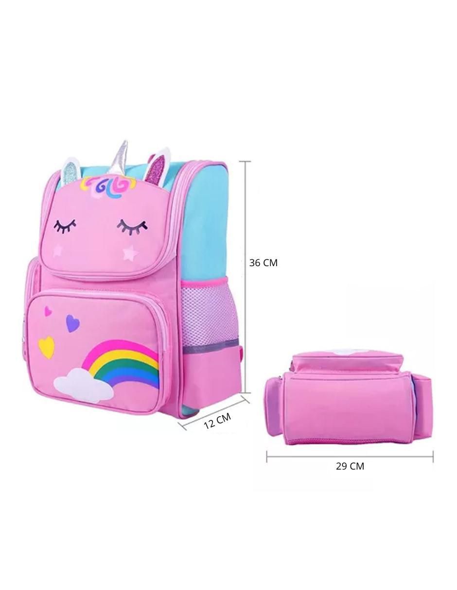 Mochila escolar Unicornio Brillante impermeable unisex 6