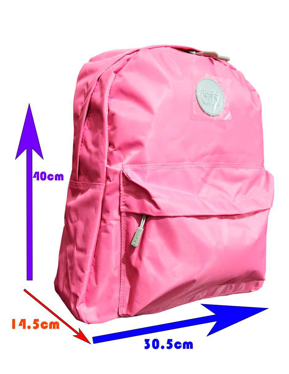 Mochila casual Bàsica Rosa unisex 5