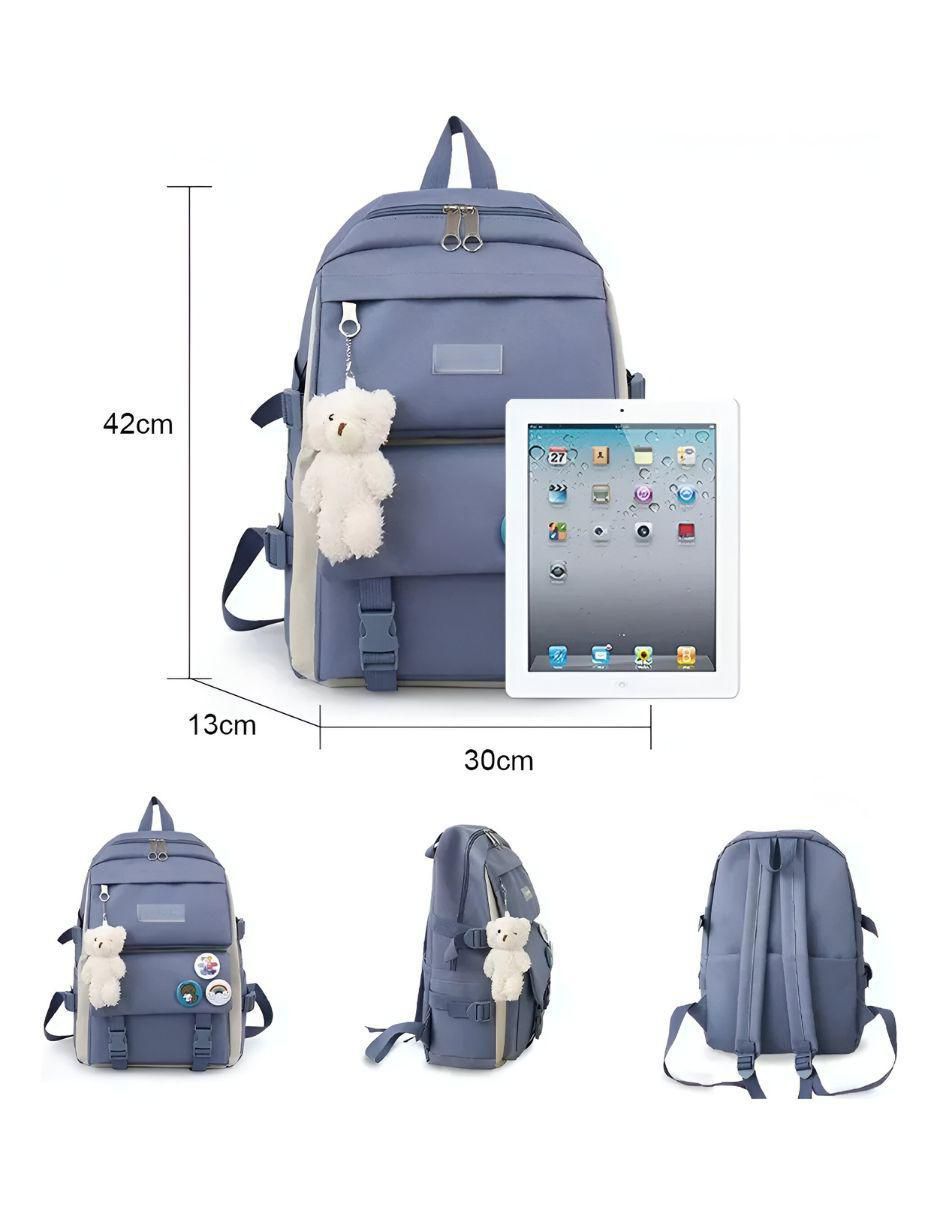 Set mochila escolar Schoolfashion impermeable unisex 5