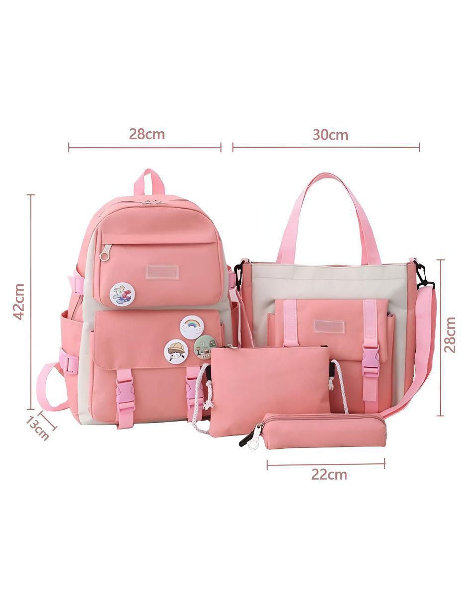 Mochila escolar Schoolfashion impermeable unisex 5