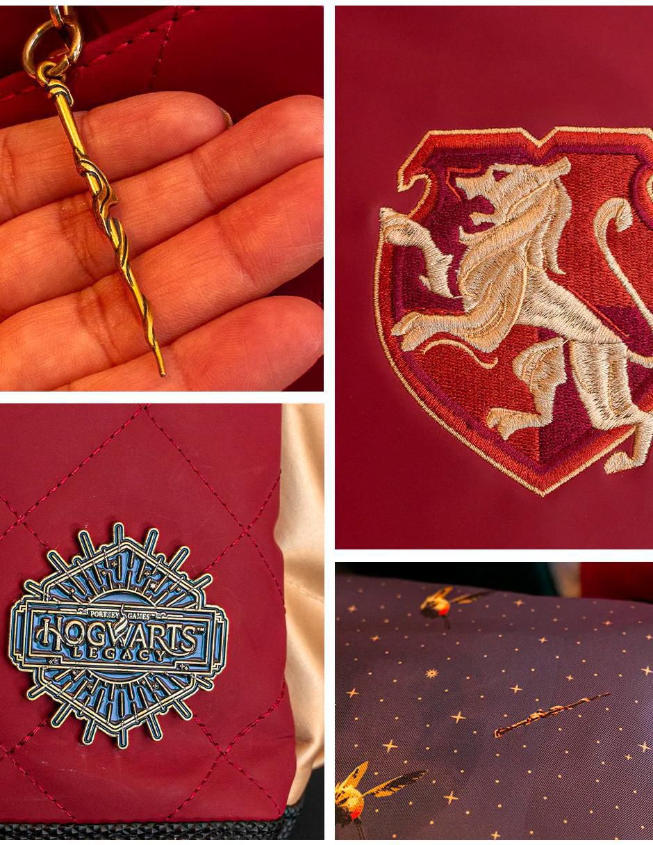 Mochila escolar Gryffindor Hogwarts Legacy unisex 4