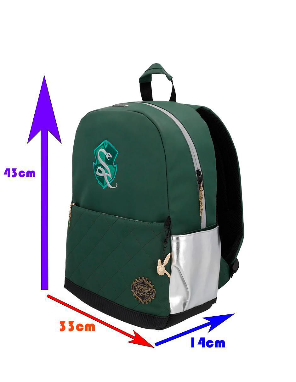 Mochila escolar Slytherin Hogwarts Legacy unisex 13