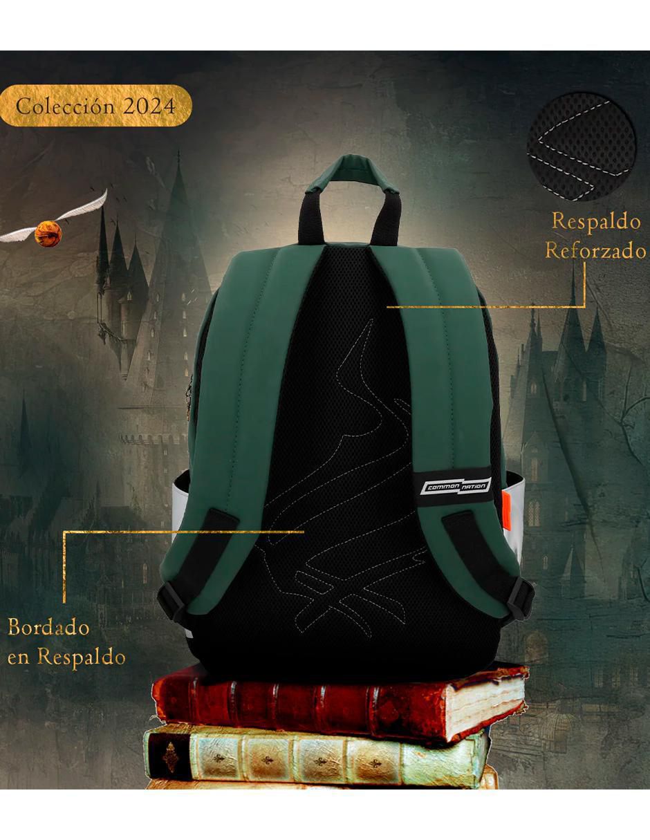 Mochila escolar Slytherin Hogwarts Legacy unisex 5
