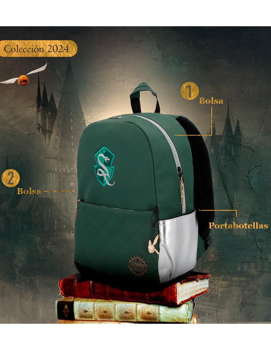 Mochila escolar Slytherin Hogwarts Legacy unisex 6