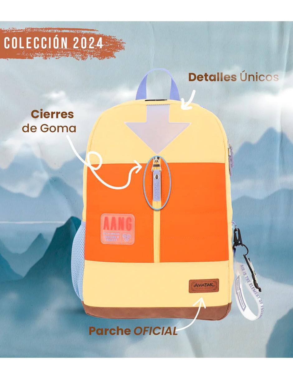 Mochila escolar Aang Avatar unisex 9