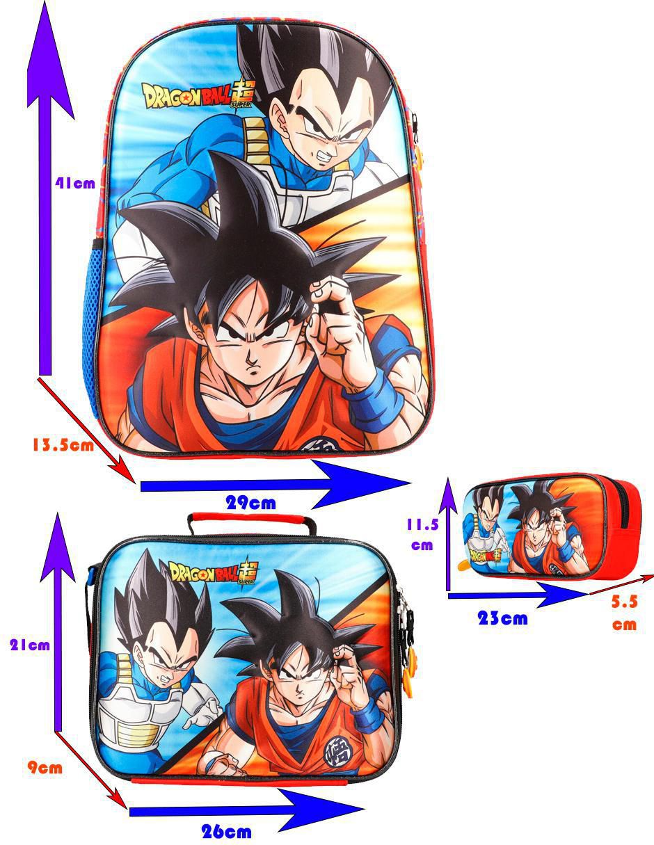 Set mochila escolar Vegeta Dragon Ball Super unisex 9