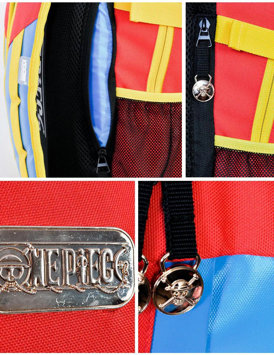 Mochila escolar Monkey D. Luffy One Piece unisex 10