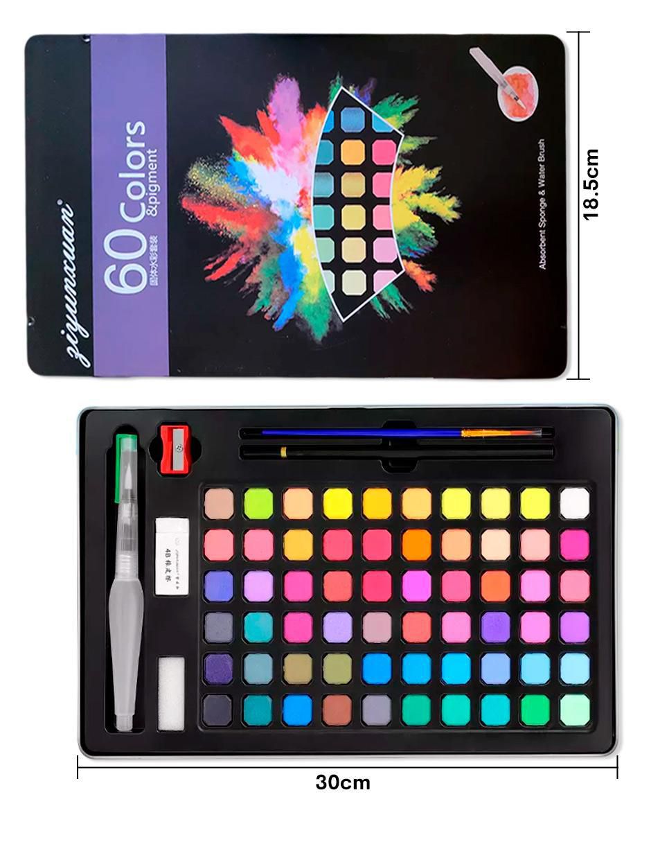 Acuarela 60 piezas 4