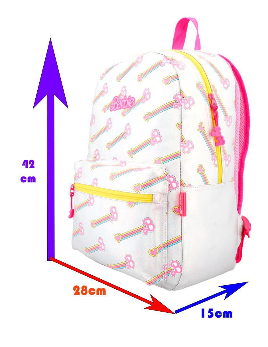 Mochila escolar Barbie unisex 9