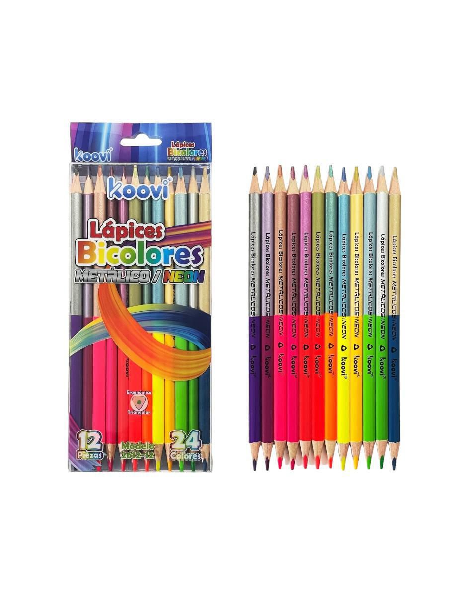 Lápiz de color triangular 12 piezas