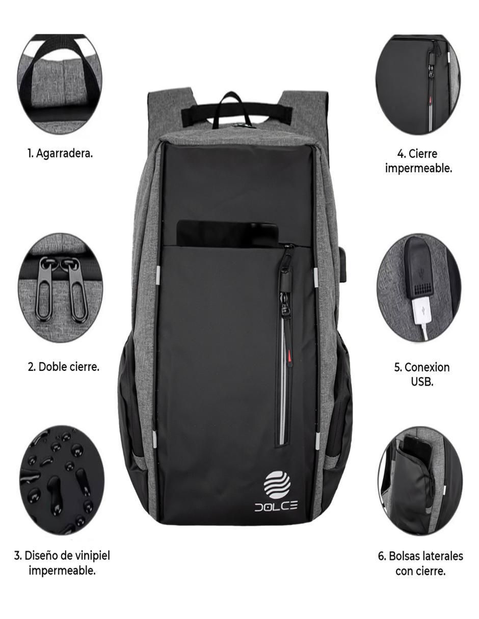 Mochila escolar unisex 3