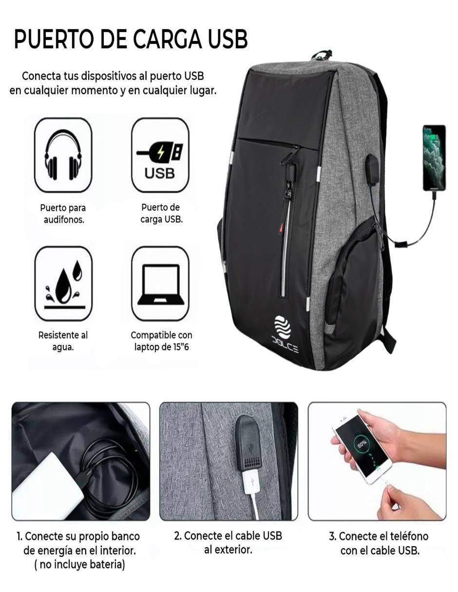Mochila escolar unisex 4