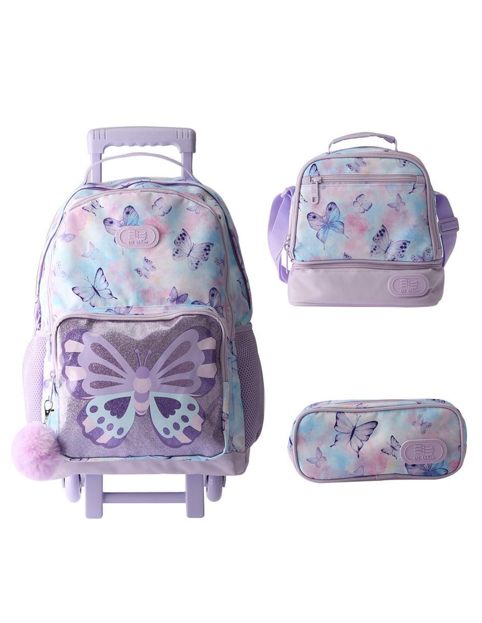 Set mochila escolar Mariposa unisex 1