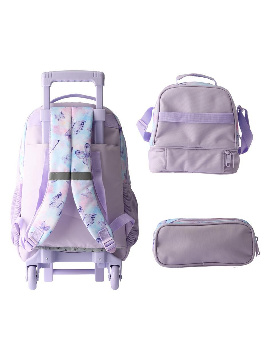 Set mochila escolar Mariposa unisex 2