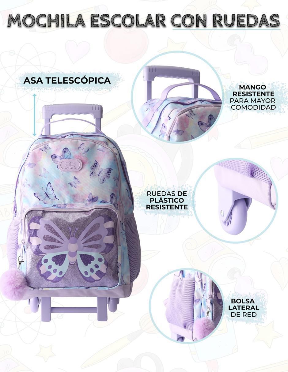 Set mochila escolar Mariposa unisex 4