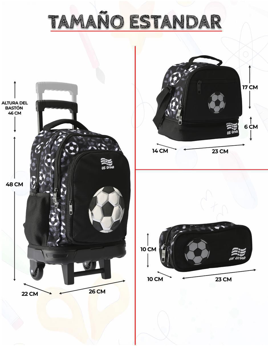 Set mochila escolar Futbol unisex 7