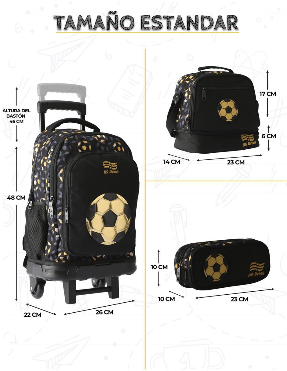 Set mochila escolar Futbol unisex 6