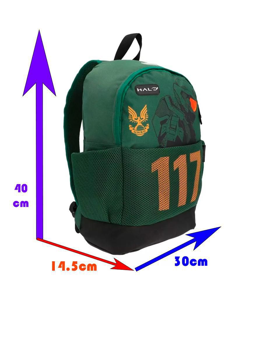 Mochila escolar Master Chief Halo unisex 7