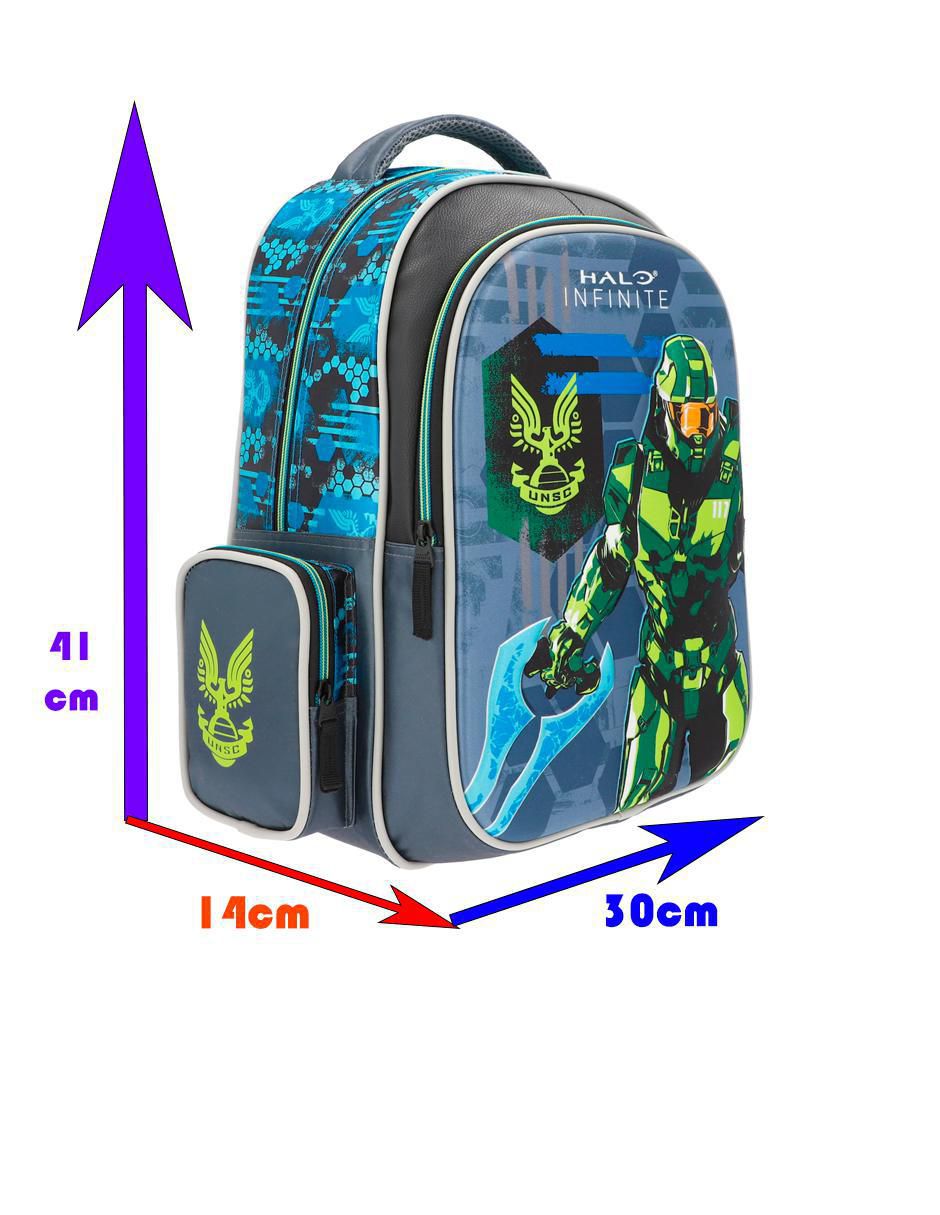 Mochila escolar Master Chief Halo unisex 9