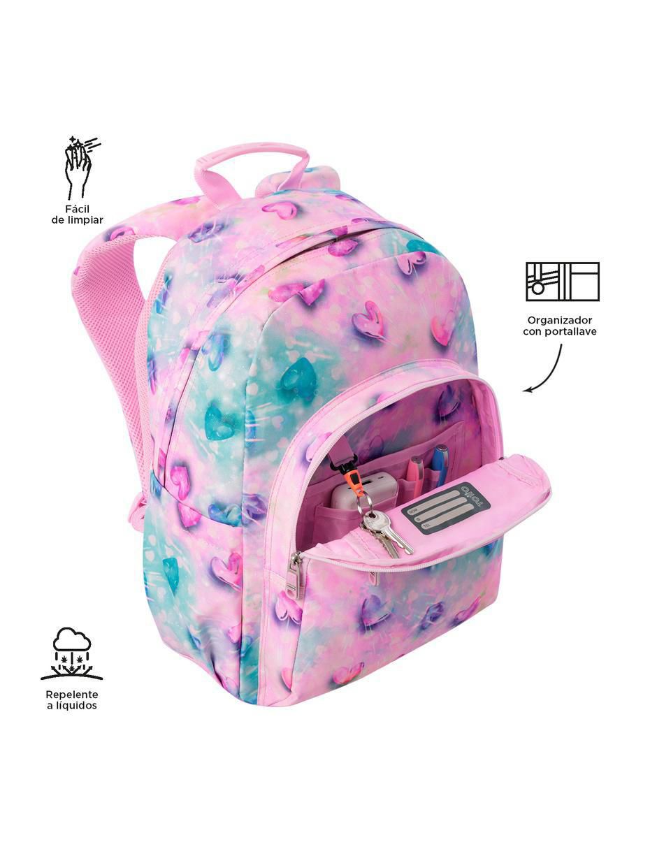Mochila escolar Acuarela para niña 5