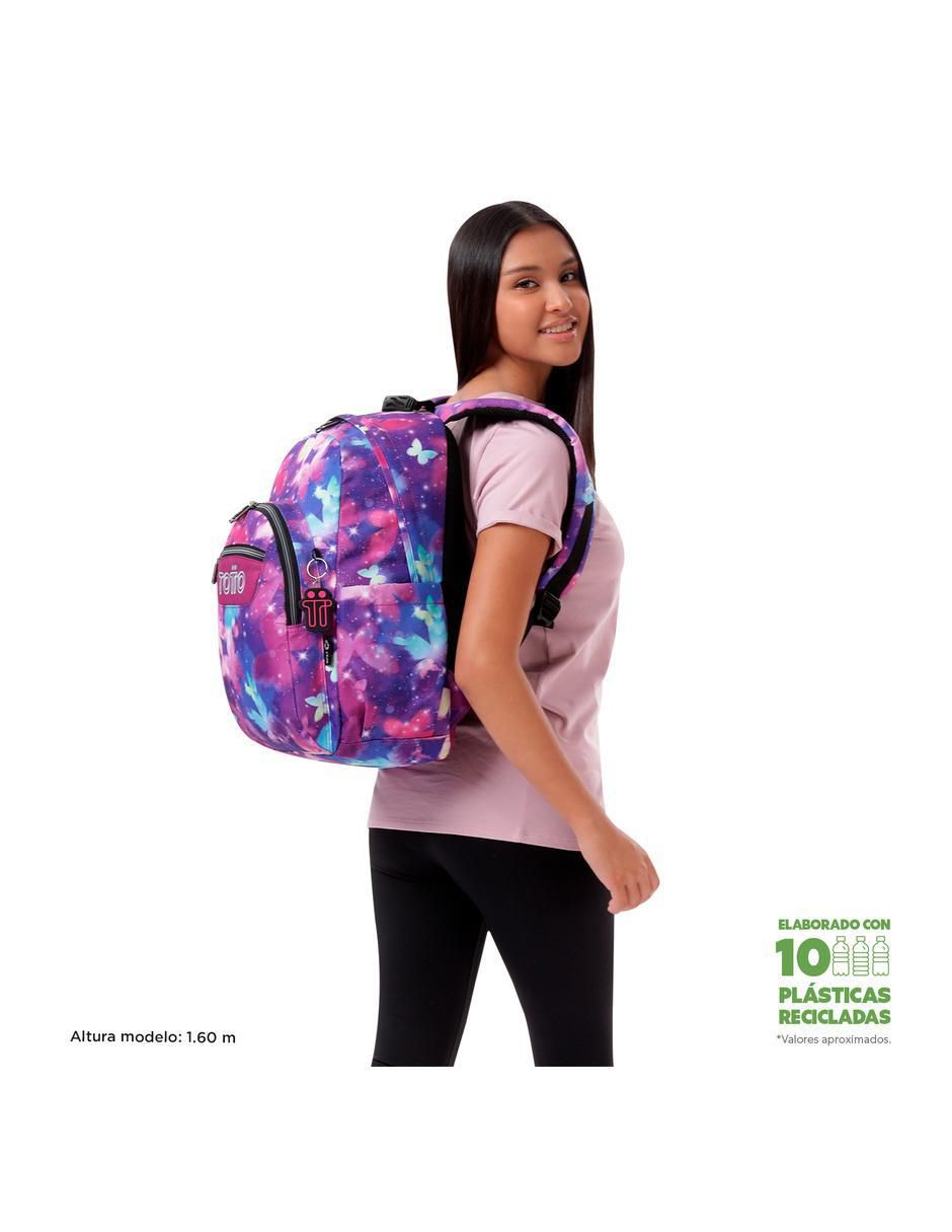 Mochila escolar Acuarela para niña 2