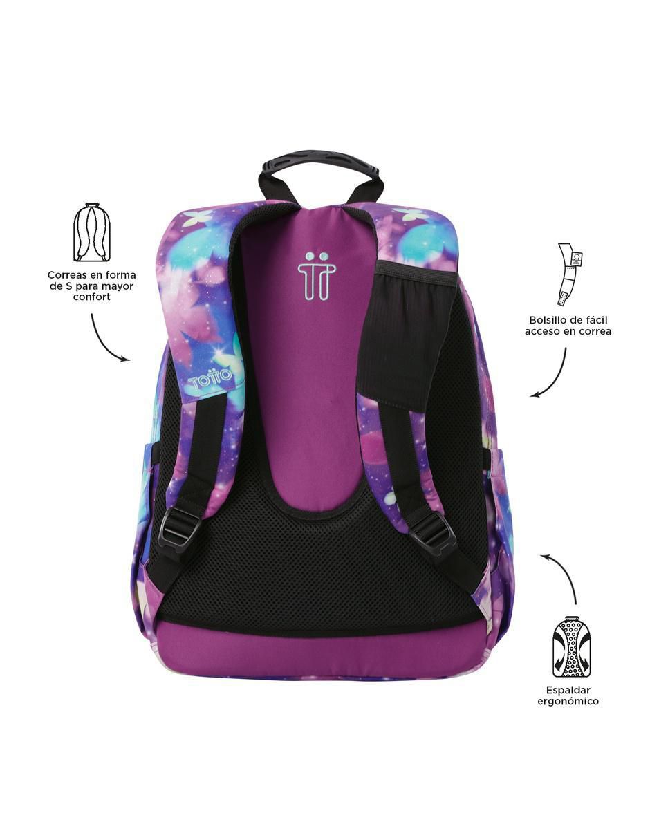 Mochila escolar Acuarela para niña 3