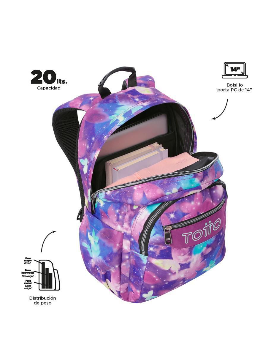 Mochila escolar Acuarela para niña 4