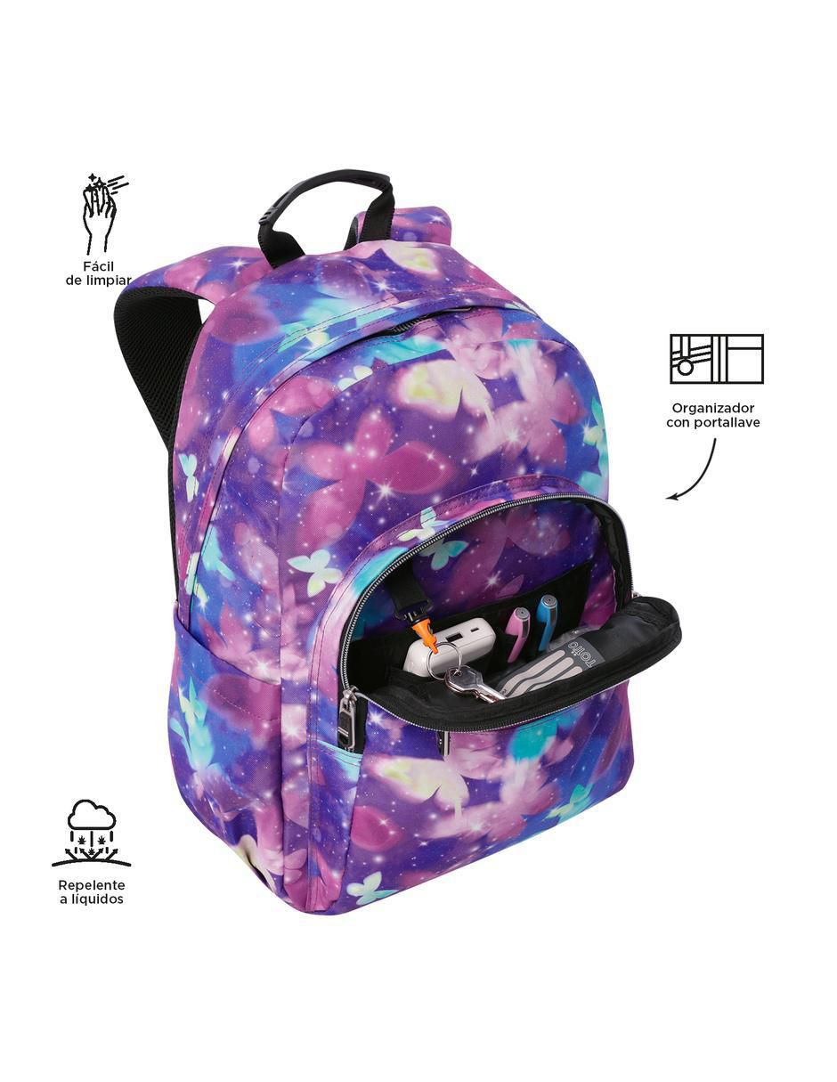 Mochila escolar Acuarela para niña 5