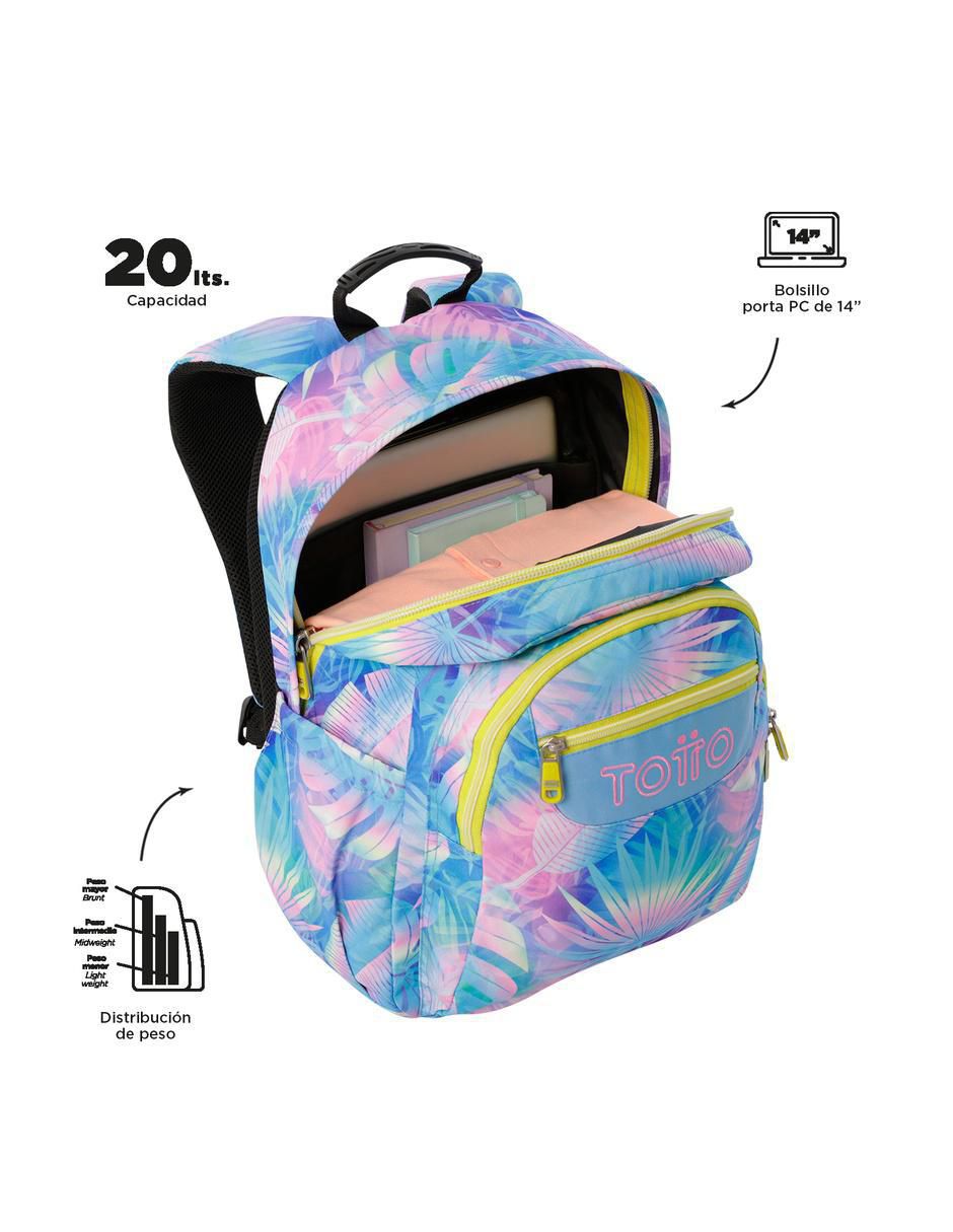 Mochila escolar Acuarela para niña 4