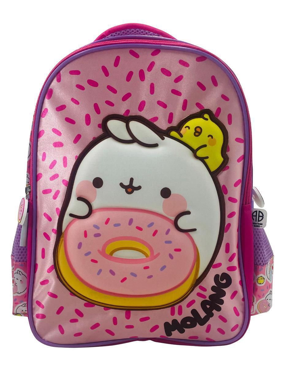 Mochila escolar Molang Donuts para niña Mochila escolar Molang Donuts para niña