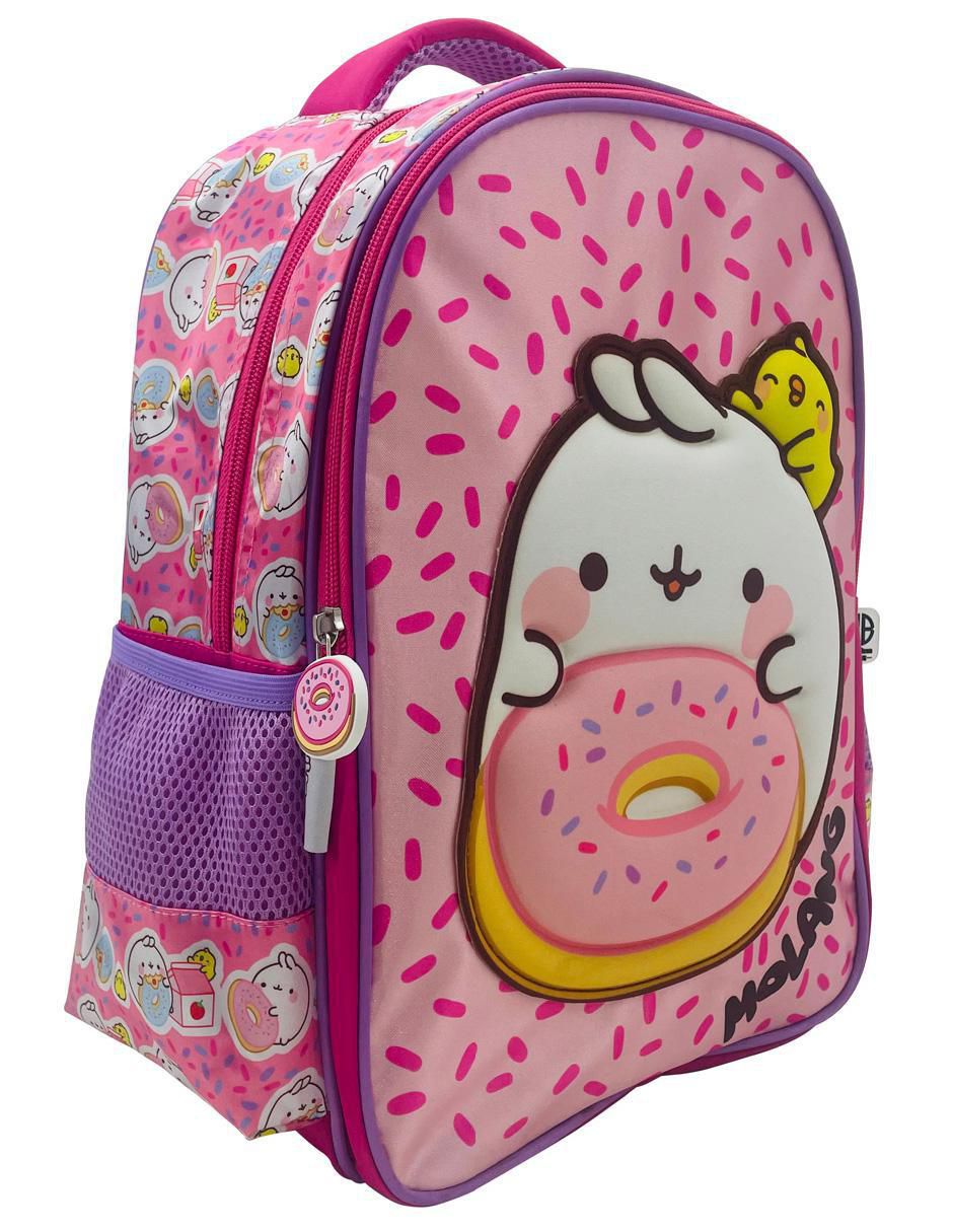 Mochila escolar Molang Donuts para niña 2