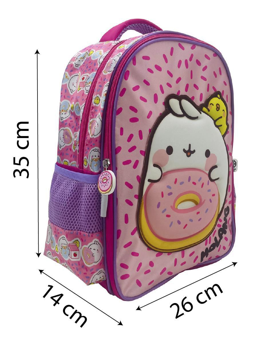 Mochila escolar Molang Donuts para niña 5