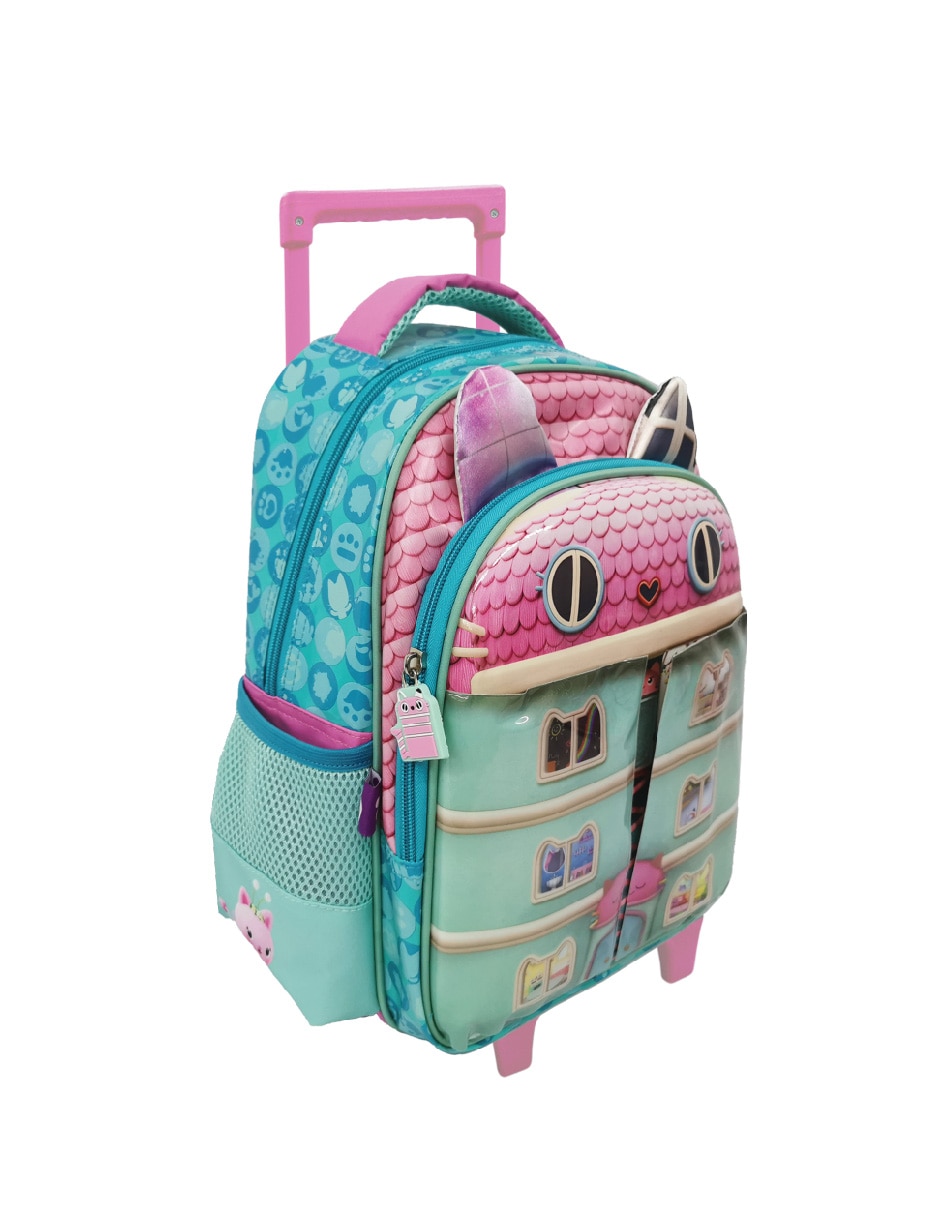 "set mochila/mochila" escolar gabby's dollhouse welcome to the doll house con ruedas no "para" unisex 5
