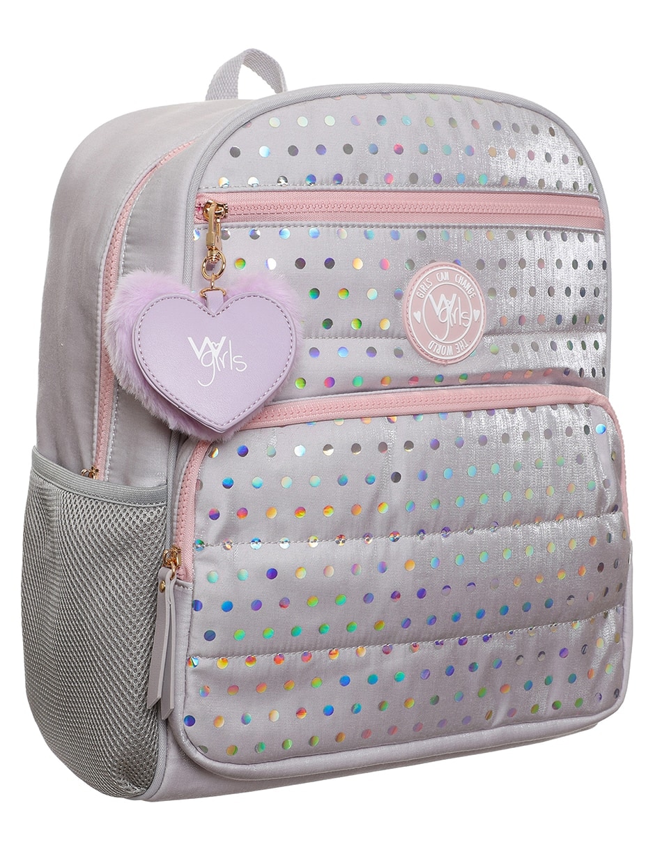 MOCHILA BTS WGIRLS, PLATEADO