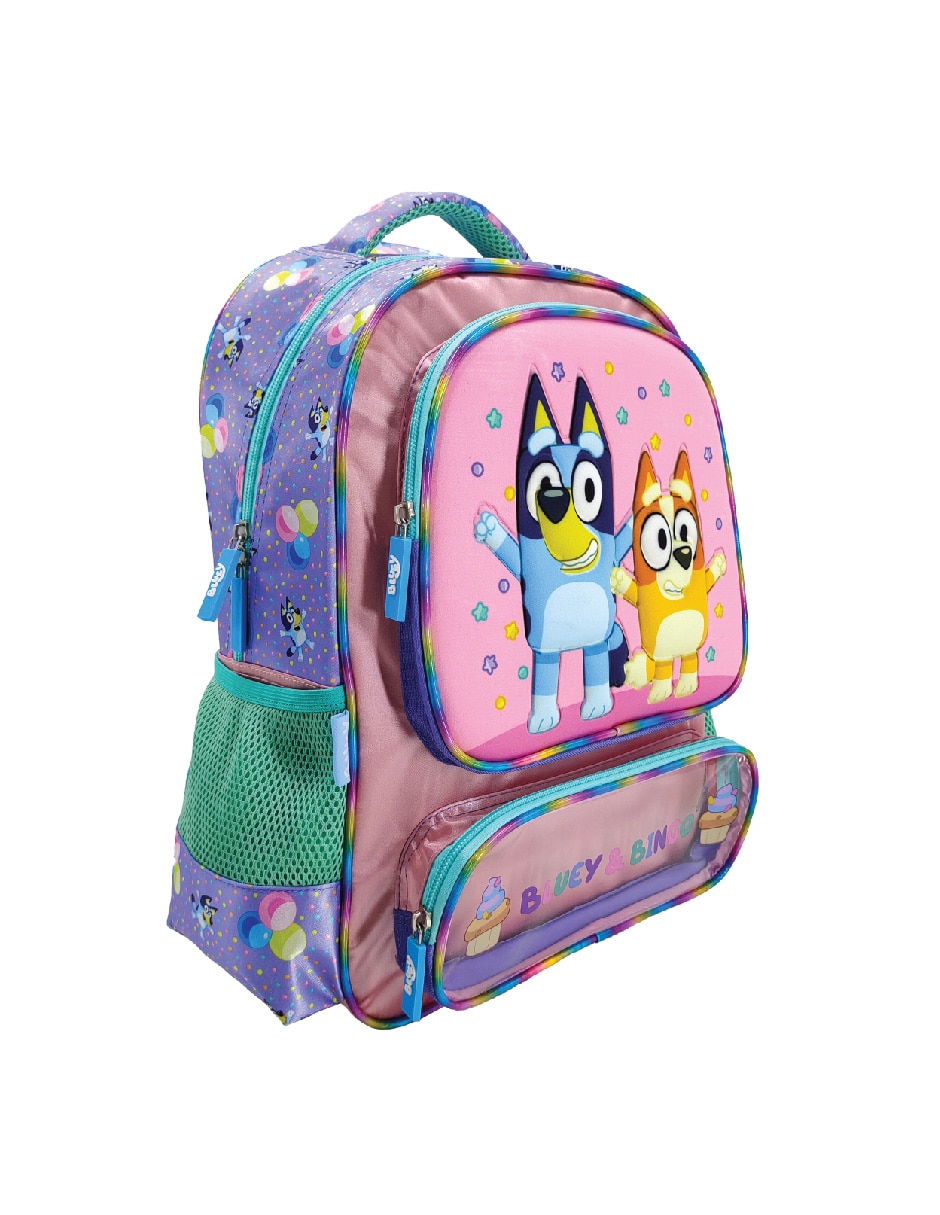 "set mochila/mochila" escolar bluey celebration no "para" unisex 3