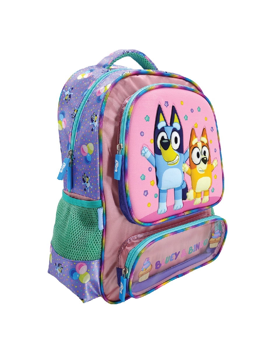 "set mochila/mochila" escolar bluey celebration no "para" unisex 4