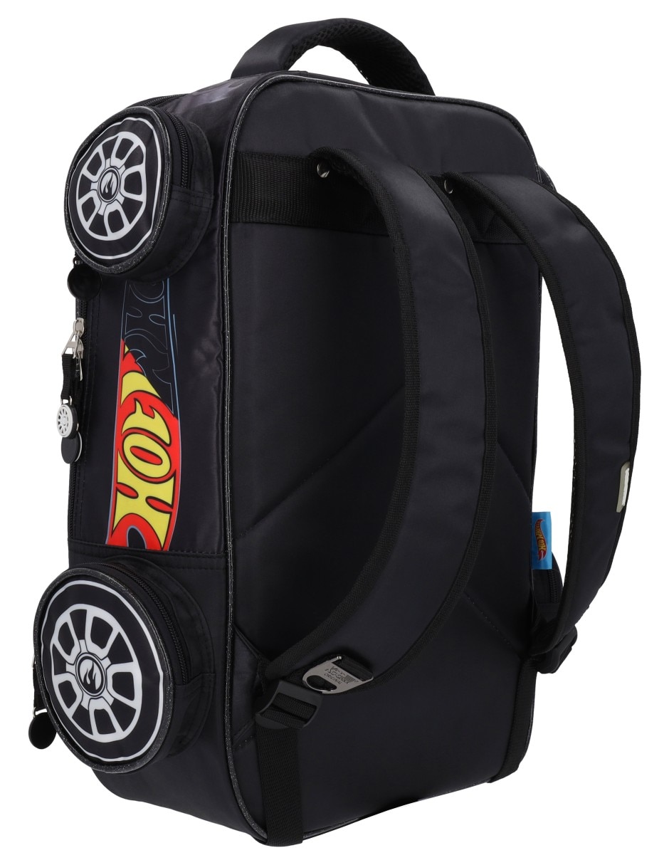Mochila escolar Hot Wheels HWS013 para niño 6