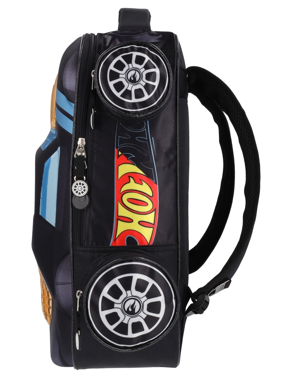 Mochila escolar Hot Wheels HWS013 para niño 7