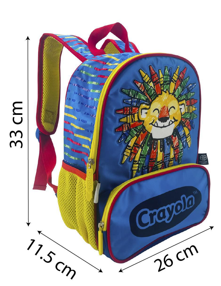 Mochila escolar crayola León Crayolas infantil unisex 4