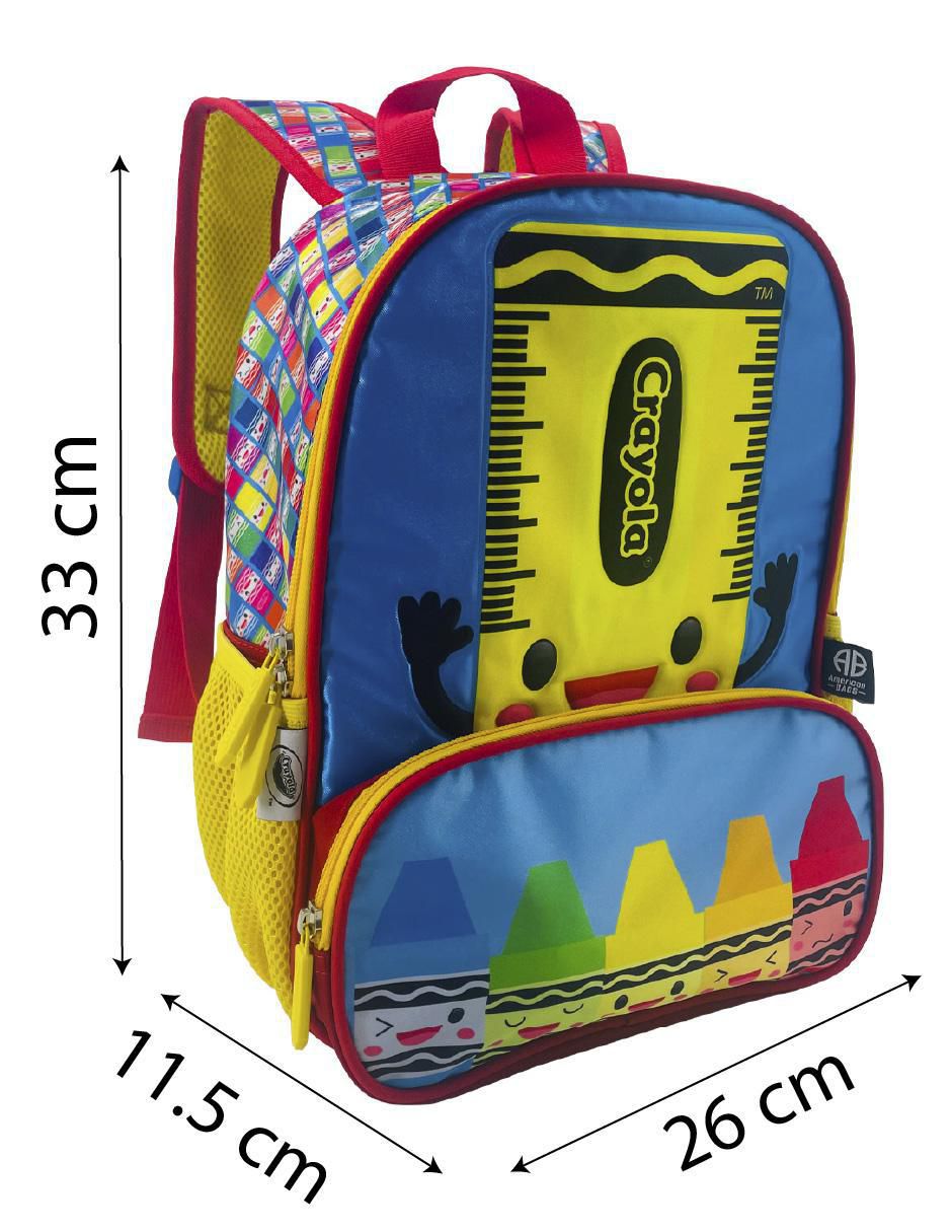 Mochila escolar Team Crayola infantil unisex 4