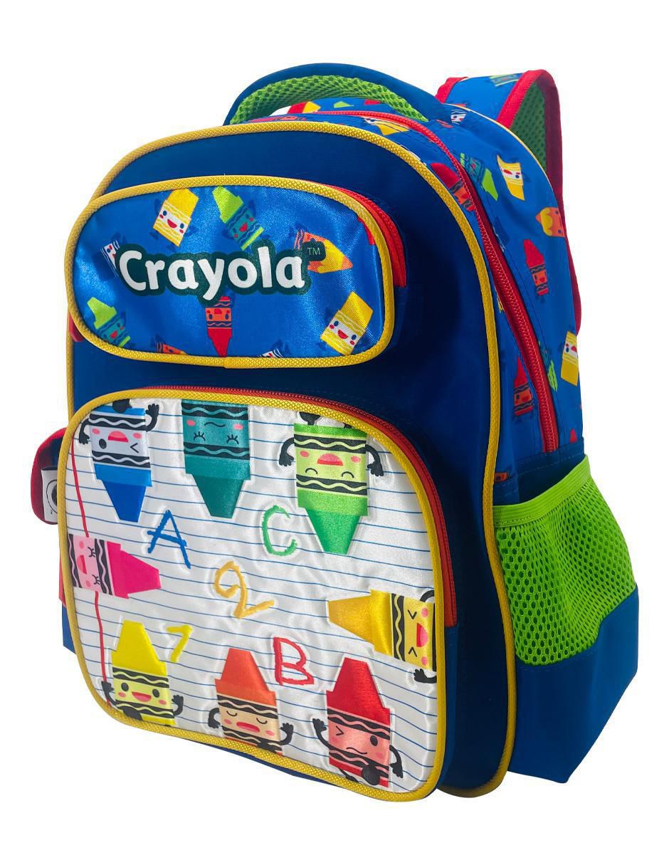 Mochila escolar Friends Crayolas infantil unisex 3