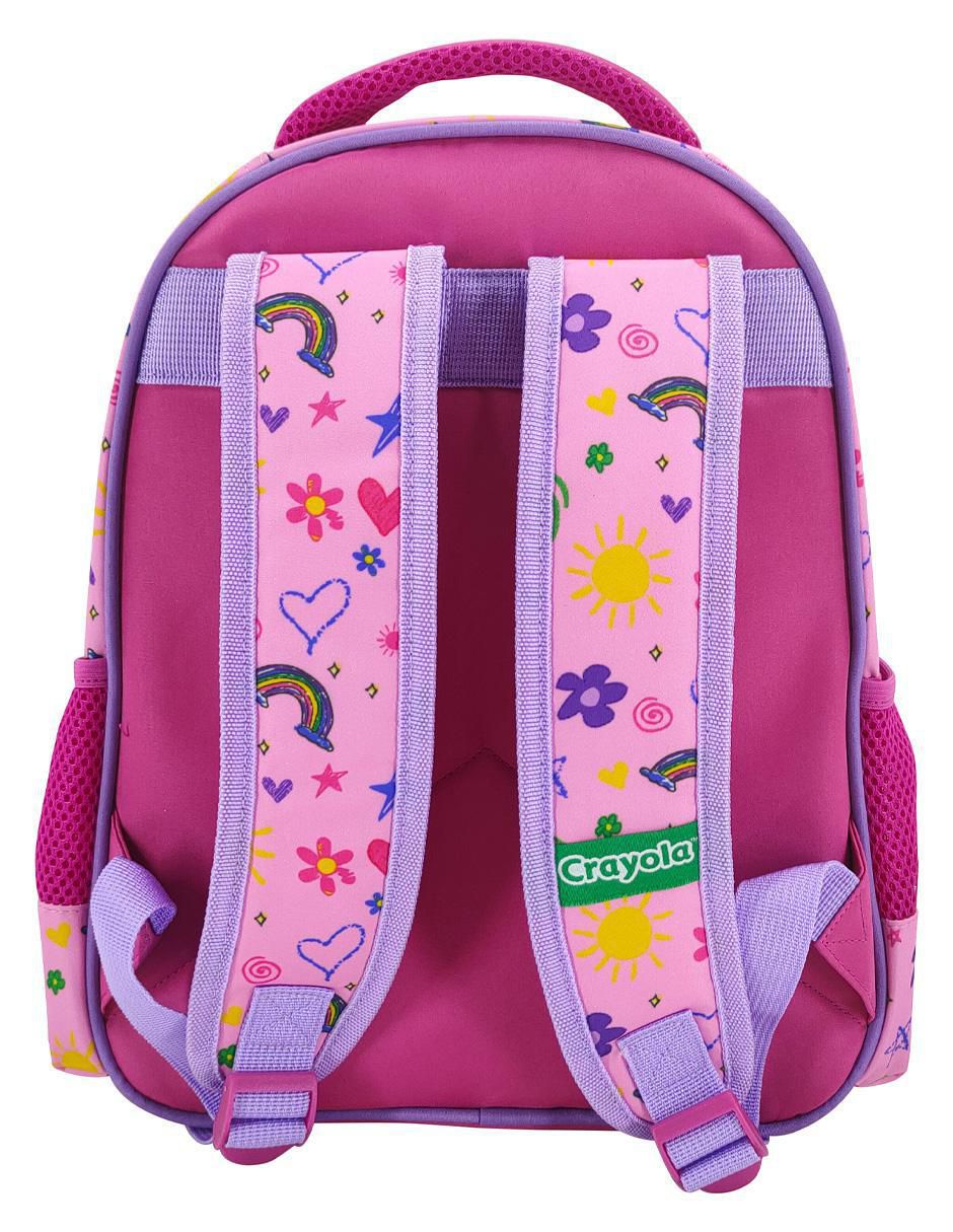 Mochila escolar Crayola Heart Colorful para niña 3